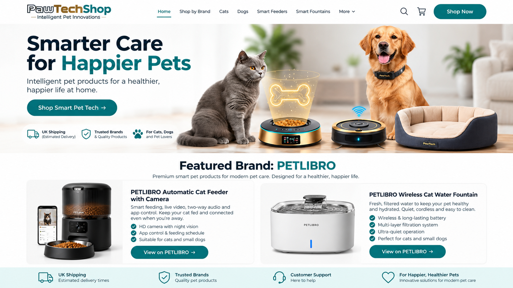 PawTechShop — Intelligent Pet Innovations